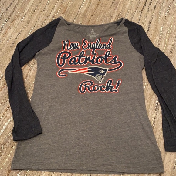 NFL teen apparel long sleeve tee PATRIOTS ROCK - Picture 3 of 4